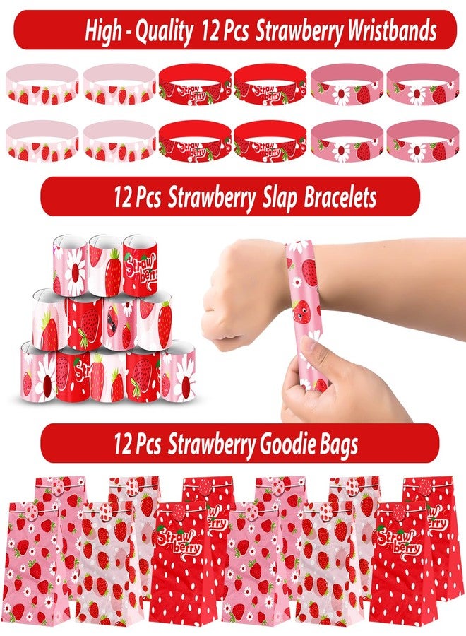 PLOUGVI 208PCS Strawberry Party Favors, Berry First Birthday Decor, Theme Decorations for Party Goodie Bag Stuffer Pinata Filler Gifts - Image 4